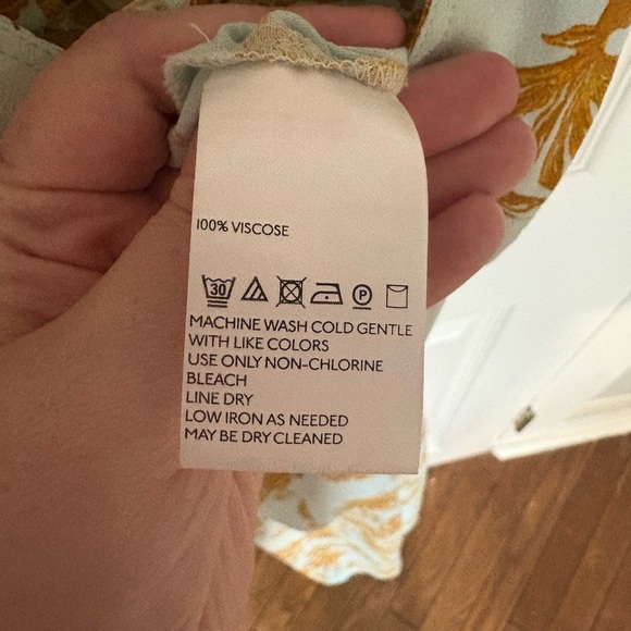 Free People Be The One Jumpsuit | Size 2 | Pale Blue-Green with Rust Floral - Picture 13 of 14